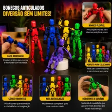 Dummy 13 Boneco Articulado | Ideal para Criatividade, Coordenação e Imaginação | Action Figure