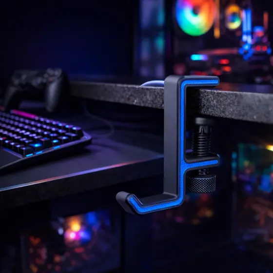 Suporte Fone De Ouvido Gamer | Headset Headphone Para Mesa | Porta Headset Organizador