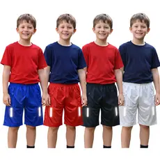 Kit 4 Bermudas Infantil Menino Chimpa Infanto Juvenil Masculino Short Calção 4 ao 16
