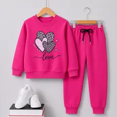 Conjunto Moletom infantil Inverno menina Urso, outono inverno, peluciado 2 ao 16 anos