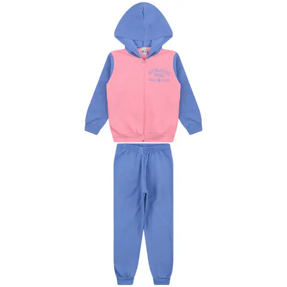 Conjunto Infantil Feminino Jaqueta Athletic Vibes 4 ao 10