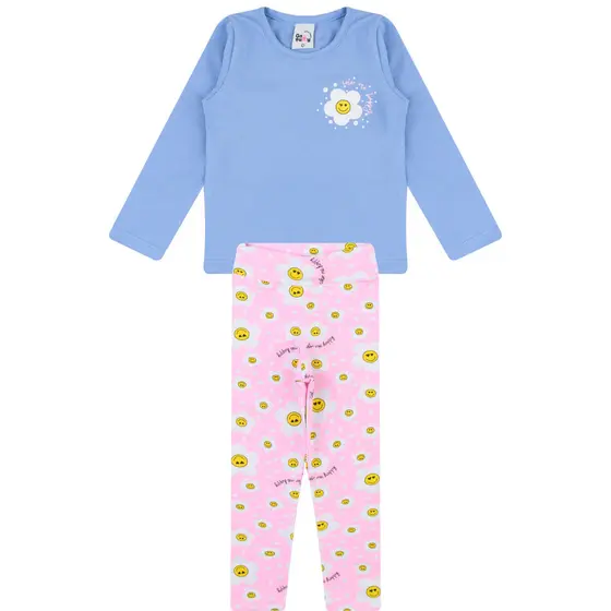 Conjunto Infantil Feminino Meia estação Color me Happy