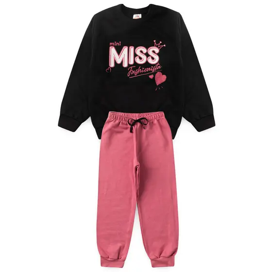 Conjunto moleton masculino e feminino de inverno infantil  moda infantil barato