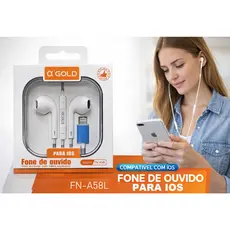 Fone de Ouvido Com Fio Para Iphone - Plugue IOS