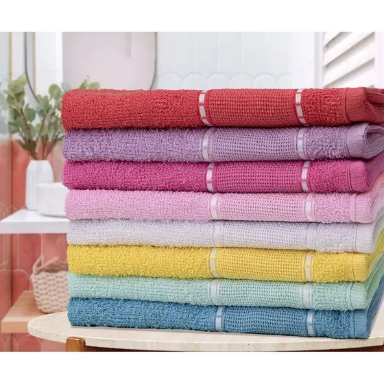 Kit Toalhas de Mão Lavabo com Barra em Etamine para Bordar
