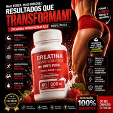Creatina  com Colágeno + BCAA - 60 cápsulas