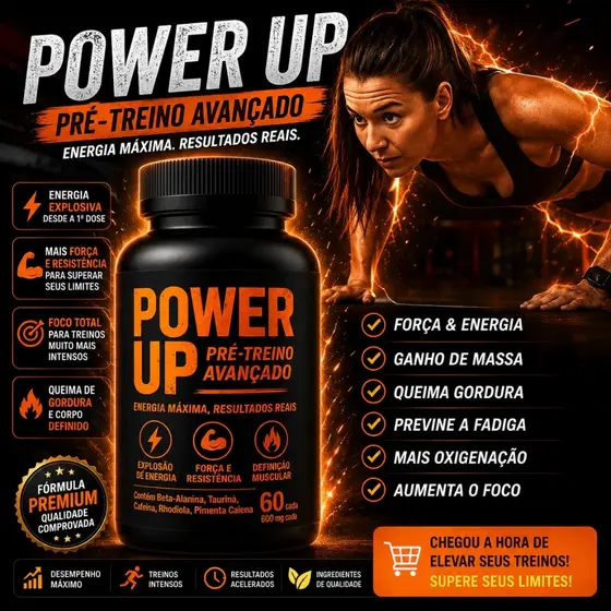 Pré-Treino Suplemento Supler Premium + Energia e Disposição - 60 Cápsulas - Arkad Suplementos - Envio Rápido