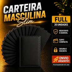 Carteira Slim Masculina Couro Lembrança Padrinhos Formatura Casamento super oferta!