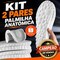 Kit 2 - Palmilha De Altissimo Conforto 4d Tênis Sapatos Ortopédica Palmilha Nuvem Exercício Corrida