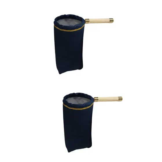Kit Com 2 Salvas Para Coleta De Dízimos E Ofertas - Cabo Curto 15cm