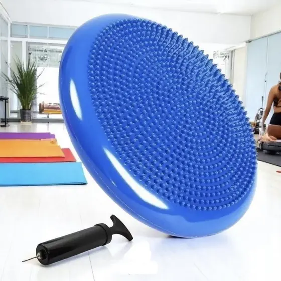 Almofada Disco Equilíbrio 33cm Inflável 200kg Exercícios Fitness Roller Liberação Miofascial Soltura