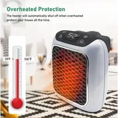 Mini aquecedor portátil de parede para uso doméstico e no escritório.110v