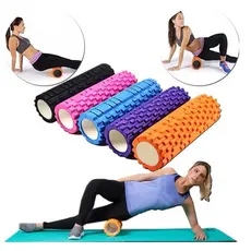 Bola Pilates Feijão Rolo Massagem Foam Roller Liberação Miofascial Soltura Yoga