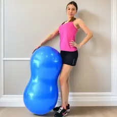 Bola Pilates Feijão 90x40 cm Resistente C/ Bomba Pilate