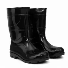 Bota Galocha Impermeável PRETA EPI PVC Proteção Chuva Motoboy Entregador Limpeza ENVIO IMEDIATO !