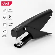 Grampeador Tipo Alicate Deli 30 Folhas Profissional Reforçado 24/6 26/6