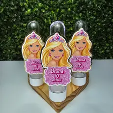 Tubete com Aplique 3D BARBIE - Festa infantil - Aniversário - Lembrancinha