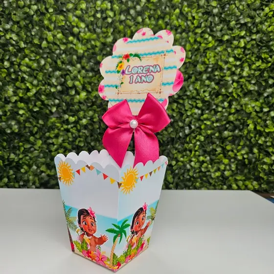 Centro de Mesa Cachepot MOANA BABY - Festa infantil - Aniversário - Centro de Mesa