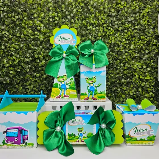 Kit Caixa Montada GECKO GARAGE - Personalizados - Festa infantil - Aniversário - Lembrancinha