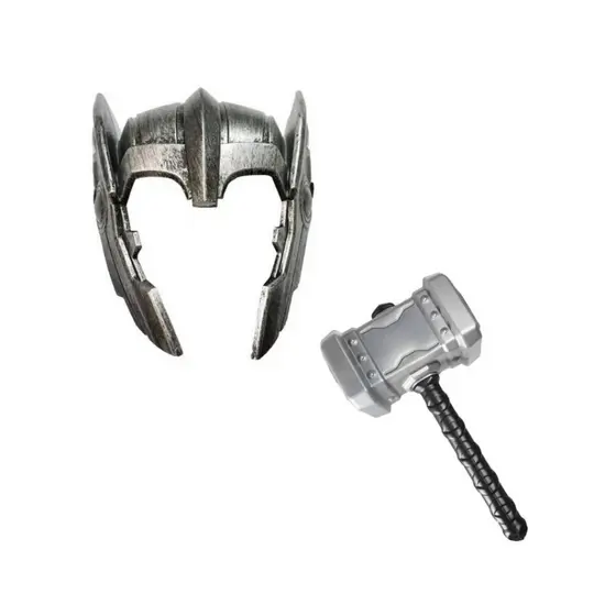 Kit Vingador - Thor! 1 Martelo do Thor + 1 Máscara - Fantasia para Festas!