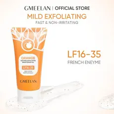 GMEELAN Gel Esfoliante de Enzimas de Laranja 50G LF16-35 Removedor de Pele Morta com Enzimas Francesas para Uniformizar