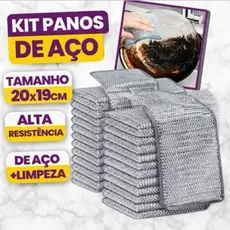 3/6/12/18/24 Panos de Limpeza Aço Inox Esponja Arear Panela Fogão Grelha Tira Gordura Reutilizável