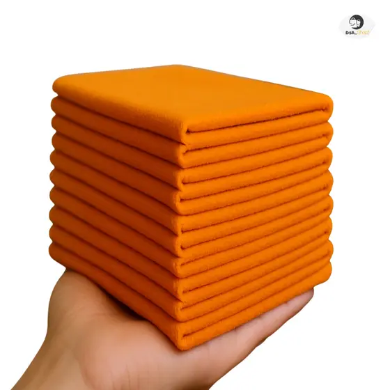 Flanela de Limpeza Multiuso kit c/ 5 un 100% Algodão Automóveis, Vidros, Móveis e Polimento