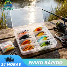 Isca Artificial Crankbait Mini 4,5cm 3,5g Realista Nado e Alto Desempenho Cores Sortidas