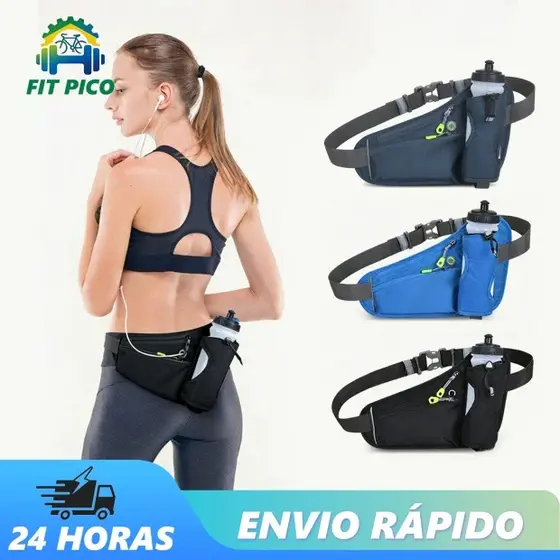 Pochete Esportiva Corrida Telefone Móvel Com Porta Garrafas De Água Para Caminhadas Ciclismo