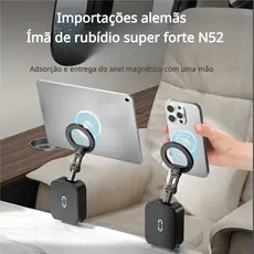 Suporte magnético para telefone forte adsorção portátil dobrável