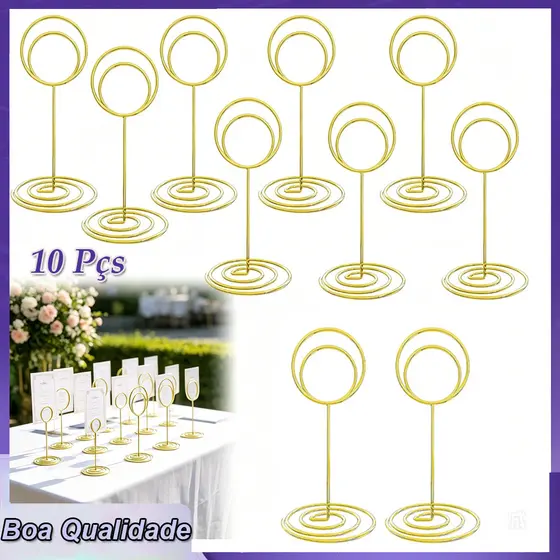 10 porta-números de mesa porta-cartões de lugar mini para festa de recepção de casamento centros de mesa