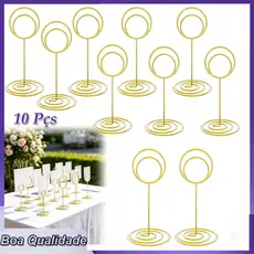 10 porta-números de mesa porta-cartões de lugar mini para festa de recepção de casamento centros de mesa