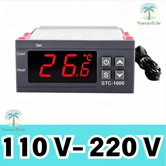 Novo Termostato Controlador De Temperatura Digital 110V/220V STC-1000