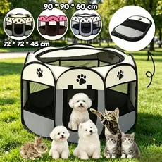 Pets - Tenda para Gato Cachorro Animais Casa de Estimação Cercadinho Dobrável para Cães Gaiola Cercadinho