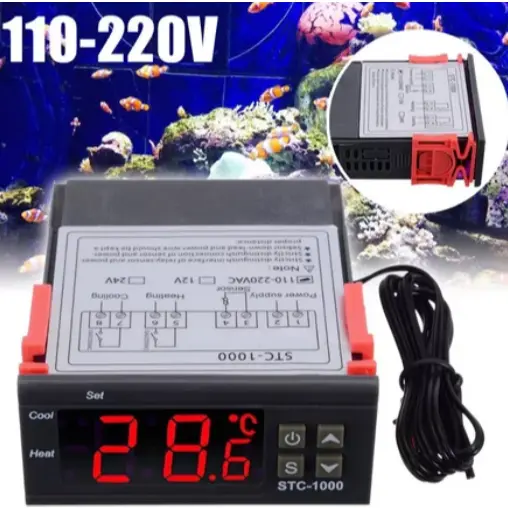 Controlador Temperatura Digital Termostato para geladeira freezer cervejeira estufa chocadeira 110/220v Stc-1000