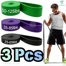 Kit 3 Elástico Super Band Borracha Crossfit Extra Forte