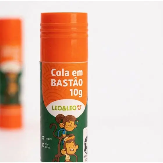 Cola em Bastão Escolar 10g Lavável / Papelaria Infantil / Escritório