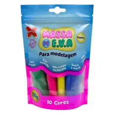 Massa de EVA para Modelar Make+ 10 Cores Variadas⁠