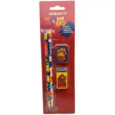 it Lápis HB Pets Leo&Leo com Borracha e Apontador – Material Escolar Infantil Fofo
