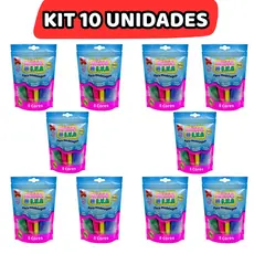 Kit Massinha de EVA 5 Cores Arco-Íris - Lembrancinha Atóxica Que Não Suja