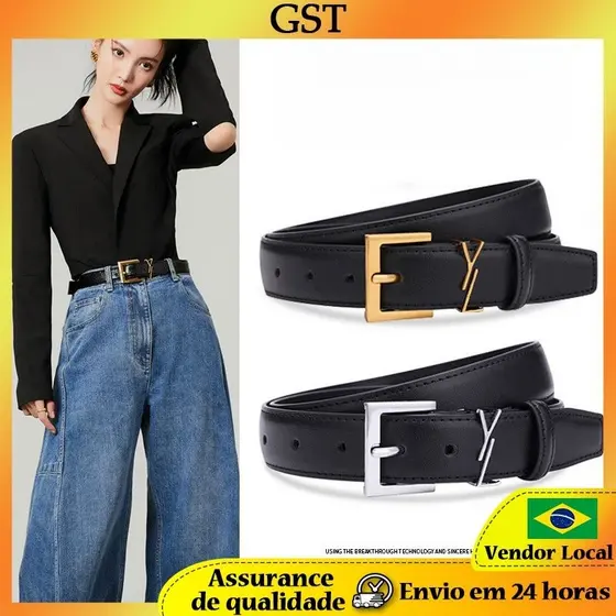 Senhoras de couro All-Match terno decorativo High-End Retro preto mais magro olhar Jeans com verão