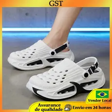 Buraco sapatos masculinos desgaste exterior aumentado pisando na merda sentir Baotou chinelos eva um sapatos duas sandál