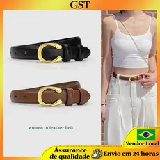 Cinto simples letra C na moda All-Match cinto feminino moda estudante cinto
