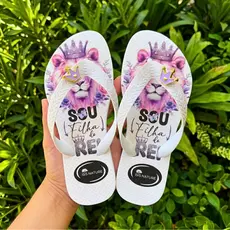 Chinelo Menina Infantil Feminino Borracha Conforto