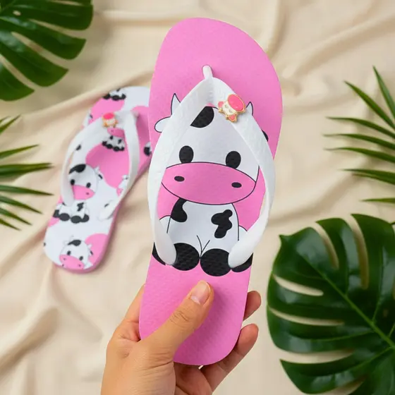 Chinelo Feminino Antiderrapante Estampas Variadas Blogueira