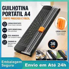 Guilhotina A4 Cortador de Papel Port谩til Refiladora de Papel Corte Preciso L芒mina Resistente Manual