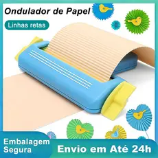 Rolo Frisador Texturizador de Papel Listras para Scrapbook e Artesanato Infantil