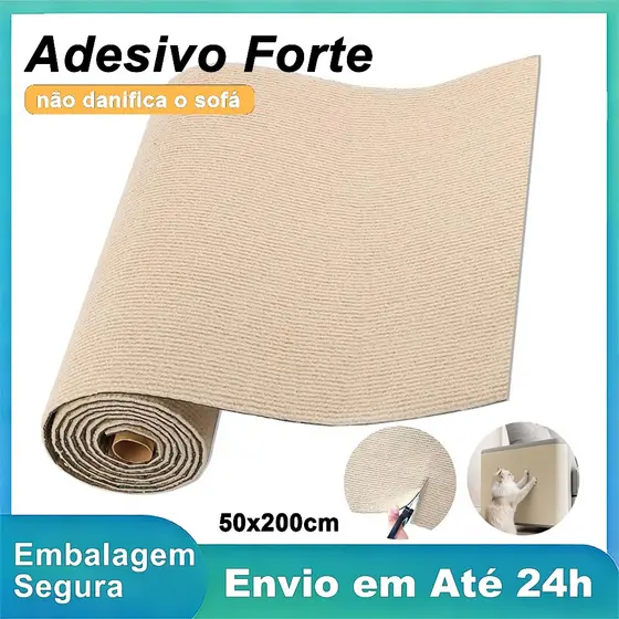 Protetor de Móveis Adesivo Bege para Gatos Arranhador Premium Anti Arranhões