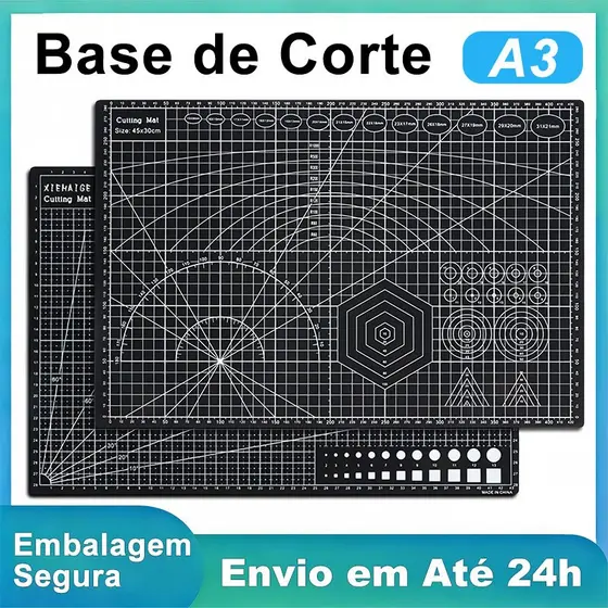 Tapete de Corte A3 45x30cm Base Dupla Face para Patchwork e Artesanato