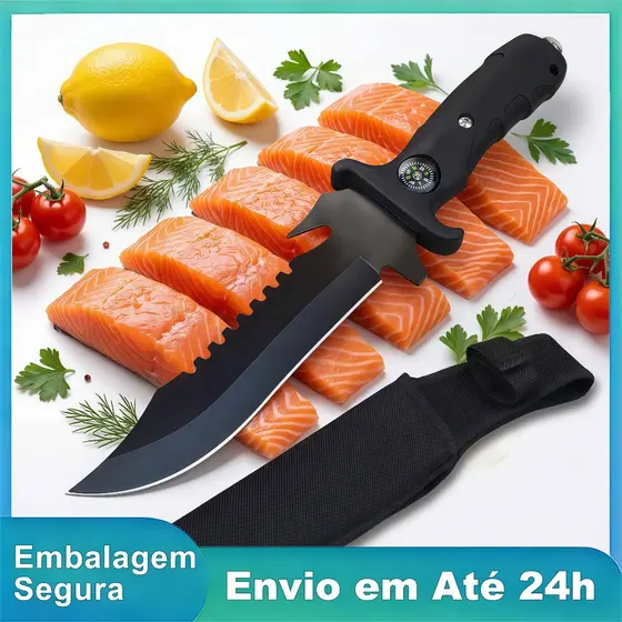 Faca de Cozinha Resistente para Acampamento, Piquenique e Preparo de Alimentos